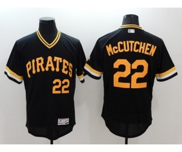 Men Pittsburgh Pirates #22 Andrew McCutchen Majestic black Flexbase Authentic Collection Cooperstown Player Jersey