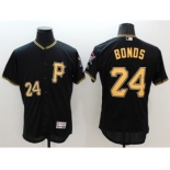 Men Pittsburgh Pirates #24 barry bonds Majestic black Flexbase Authentic Collection Player Jersey