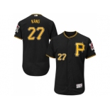 Men Pittsburgh Pirates #27 Jung-ho Kang Black Flexbase Authentic Collection Stitched MLB Jersey