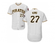 Men Pittsburgh Pirates #27 Jung-ho Kang White Flexbase Authentic Collection Stitched MLB Jersey