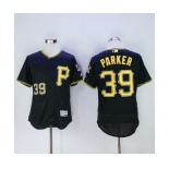 Men Pittsburgh Pirates #39 dave parker Majestic Black Flexbase Authentic Collection Player Jersey