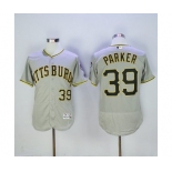 Men Pittsburgh Pirates #39 dave parker Majestic Grey Flexbase Authentic Collection Player Jersey