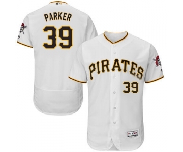 Men Pittsburgh Pirates #39 dave parker Majestic White Flexbase Authentic Collection Player Jersey