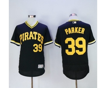 Men Pittsburgh Pirates #39 dave parker Majestic black Flexbase Authentic Collection Cooperstown Player Jersey