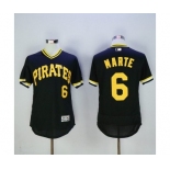 Men Pittsburgh Pirates #6 Starling Marte Majestic black Flexbase Authentic Collection Cooperstown Player Jersey