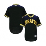 Men Pittsburgh Pirates Blank Majestic black Flexbase Authentic Collection Cooperstown Jersey