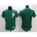 Men Pittsburgh Pirates blank Majestic green Flexbase Authentic Collection Jersey