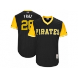 Men's 2017 Little League World Series Pirates #26 Adam Frazier Fraz Black Jersey