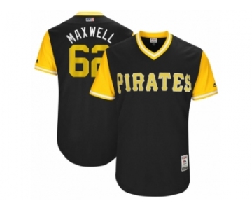 Men's 2017 Little League World Series Pirates Max Moroff #62 Maxwell Black Jersey