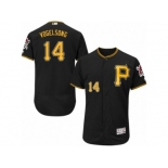 Men's Majestic Pittsburgh Pirates #14 Ryan Vogelsong Black Flexbase Authentic Collection MLB Jersey