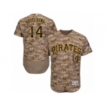 Men's Majestic Pittsburgh Pirates #14 Ryan Vogelsong Camo Flexbase Authentic Collection MLB Jersey