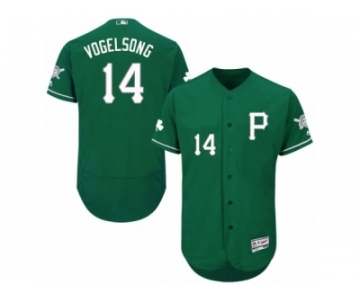 Men's Majestic Pittsburgh Pirates #14 Ryan Vogelsong Green Celtic Flexbase Authentic Collection MLB Jersey