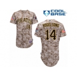 Men's Majestic Pittsburgh Pirates #14 Ryan Vogelsong Replica Camo Alternate Cool Base MLB Jersey