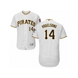 Men's Majestic Pittsburgh Pirates #14 Ryan Vogelsong White Flexbase Authentic Collection MLB Jersey