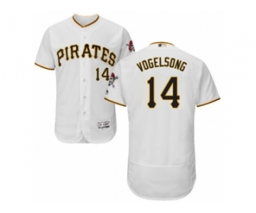 Men's Majestic Pittsburgh Pirates #14 Ryan Vogelsong White Flexbase Authentic Collection MLB Jersey