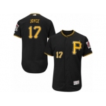 Men's Majestic Pittsburgh Pirates #17 Matt Joyce Black Flexbase Authentic Collection MLB Jersey