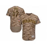 Men's Majestic Pittsburgh Pirates #17 Matt Joyce Camo Flexbase Authentic Collection MLB Jersey