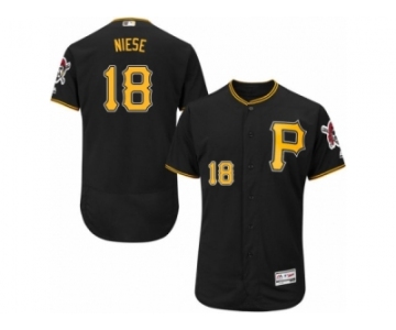 Men's Majestic Pittsburgh Pirates #18 Jon Niese Black Flexbase Authentic Collection MLB Jersey