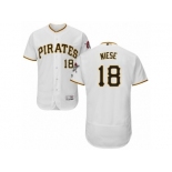 Men's Majestic Pittsburgh Pirates #18 Jon Niese White Flexbase Authentic Collection MLB Jersey