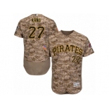 Men's Majestic Pittsburgh Pirates #27 Jung-ho Kang Camo Flexbase Authentic Collection MLB Jersey