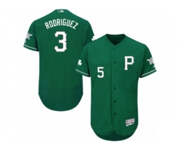 Men's Majestic Pittsburgh Pirates #3 Sean Rodriguez Green Celtic Flexbase Authentic Collection MLB Jersey