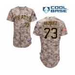 Men's Majestic Pittsburgh Pirates #73 Felipe Vazquez Authentic Camo Alternate Cool Base MLB Jersey