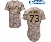 Men's Majestic Pittsburgh Pirates #73 Felipe Vazquez Authentic Camo Alternate Cool Base MLB Jersey