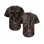 Men's Majestic Pittsburgh Pirates #73 Felipe Vazquez Authentic Camo Realtree Collection Flex Base MLB Jersey