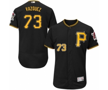 Men's Majestic Pittsburgh Pirates #73 Felipe Vazquez Black Alternate Flex Base Authentic Collection MLB Jersey