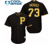 Men's Majestic Pittsburgh Pirates #73 Felipe Vazquez Replica Black Alternate Cool Base MLB Jersey