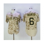 Men's Pittsburgh Pirates #6 Starling Marte Majestic Camo Flexbase Authentic Collection Player Jersey