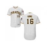 Pittsburgh Pirates #16 Jung-ho Kang White Flexbase Authentic Collection Stitched MLB Jersey