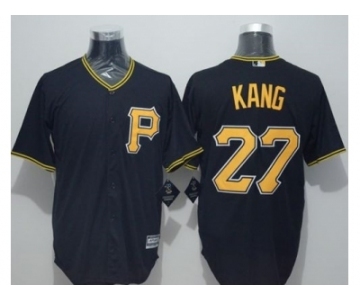 Pittsburgh Pirates #27 Jung-ho Kang Black New Cool Base Stitched Baseball Jersey