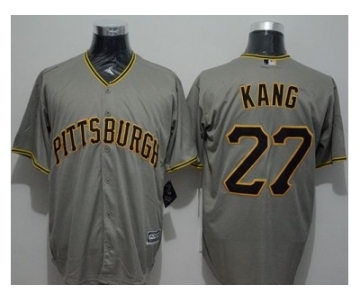 Pittsburgh Pirates #27 Jung-ho Kang Grey New Cool Base Stitched Baseball Jersey