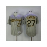 Pittsburgh Pirates #27 Kent Tekulve Grey Strip 1997 Turn Back The Clock Stitched MLB Jersey