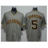 Pittsburgh Pirates #5 Josh Harrison Grey New Cool Base Stitched Baseball Jersey