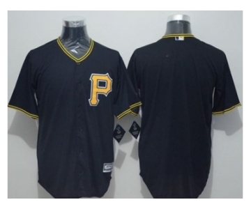 Pittsburgh Pirates Blank Black New Cool Base Stitched Baseball Jersey