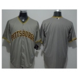 Pittsburgh Pirates Blank Grey New Cool Base Stitched Baseball Jersey