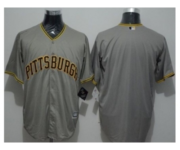 Pittsburgh Pirates Blank Grey New Cool Base Stitched Baseball Jersey