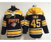 mlb jerseys pittsburgh pirates #45 cole black[pullover hooded sweatshirt]