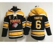 mlb jerseys pittsburgh pirates #6 martie black[pullover hooded sweatshirt]