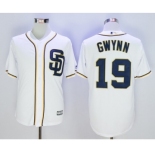 Men San Diego Padres #19 Tony Gwynn White 2016 Official Cool Base Jersey