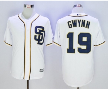 Men San Diego Padres #19 Tony Gwynn White 2016 Official Cool Base Jersey