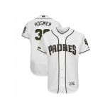 Men San Diego Padres #30 Eric Hosmer White Flexbase Authentic Collection 2018 Memorial Day Stitched MLB Jersey