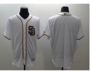 Men San Diego Padres Blank Majestic White Flexbase Authentic Collection Team Jersey