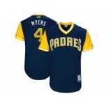 Men's 2017 Little League World Series Padres #4 Wil Meyers Myers Navy Jersey