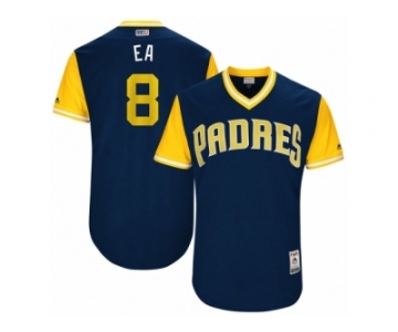 Men's 2017 Little League World Series Padres #8 Erick Aybar EA Navy Jersey