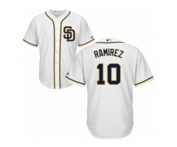 Men's Majestic San Diego Padres #10 Alexei Ramirez Authentic White Home Cool Base MLB Jersey