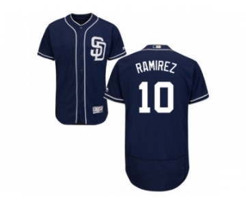 Men's Majestic San Diego Padres #10 Alexei Ramirez Navy Blue Flexbase Authentic Collection MLB Jersey