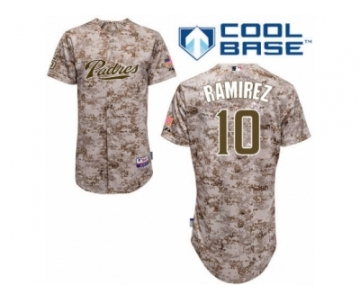 Men's Majestic San Diego Padres #10 Alexei Ramirez Replica Camo Alternate 2 Cool Base MLB Jersey